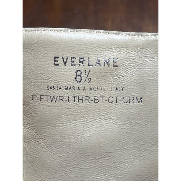 Everlane The City Square Ankle Boots in Cream Leather New Womens Booties - Picture 10 of 16